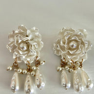 Pendientes Rosa Blanca