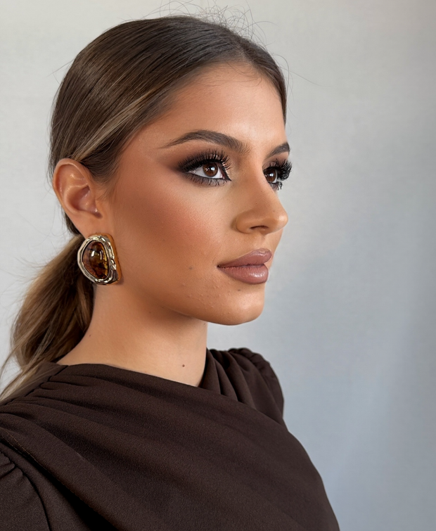 Pendientes Noiana Marrón