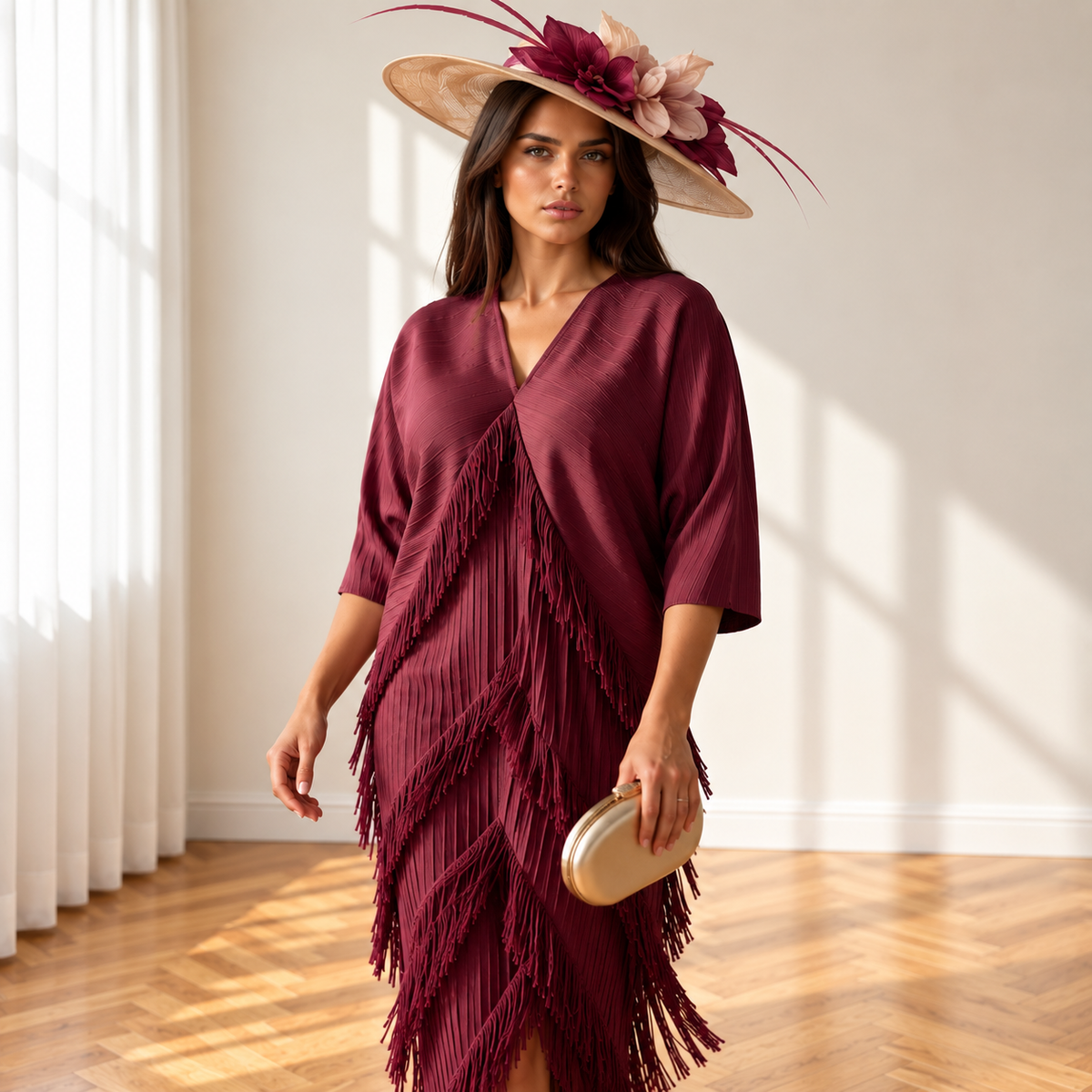 Vestido Etenia Burdeos