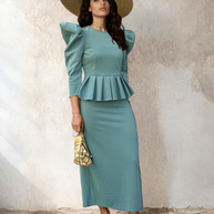 Vestido Irina verde agua