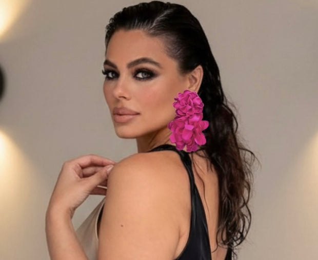 Pendientes doble flor Buganvilla