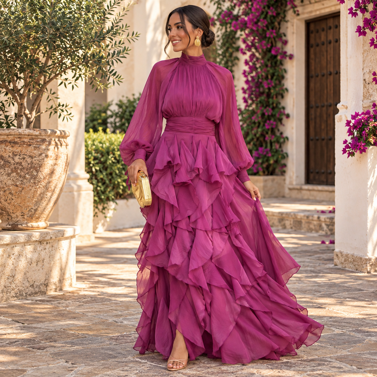 Vestido Casandra Buganvilla