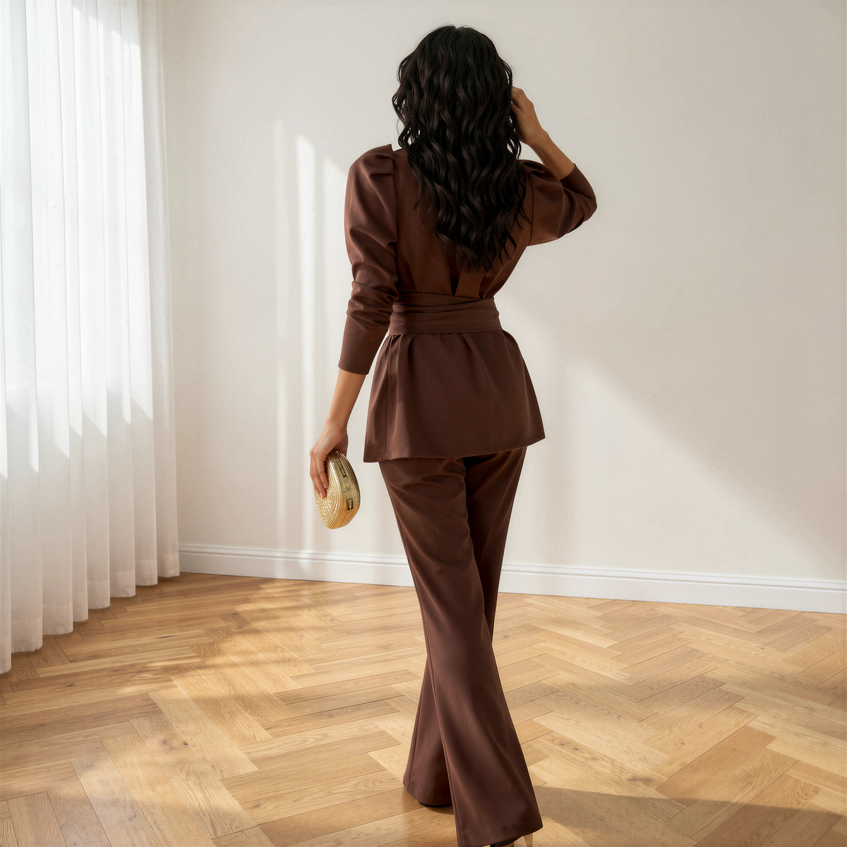Conjunto Anabella Marrón