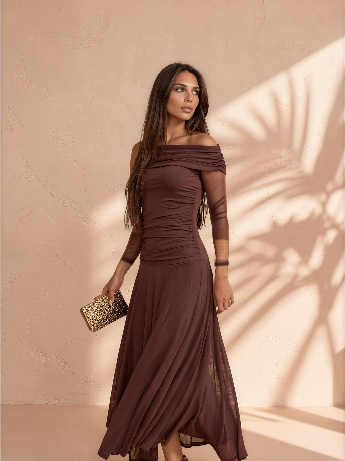 Vestido Teresa Marrón