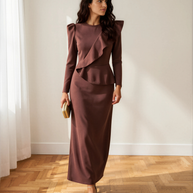 Vestido Allegra Marrón