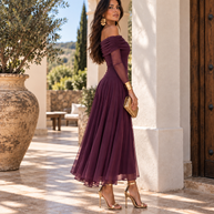 Vestido Teresa Berenjena