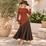 Vestido Clarissa Teja&Marron