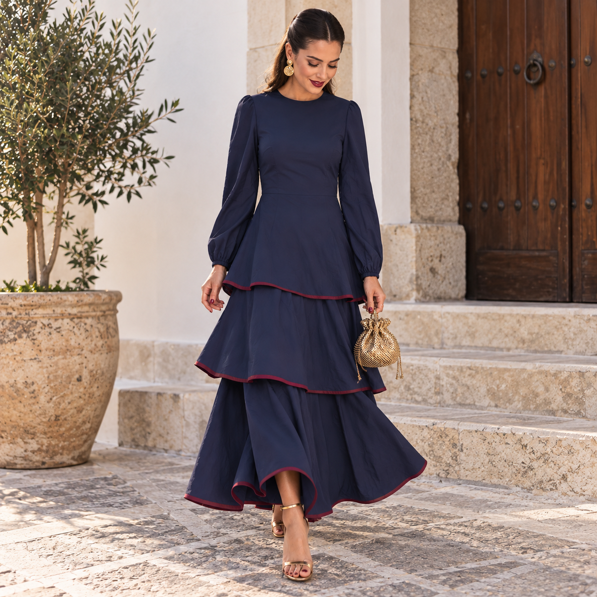 Vestido Luna volantes