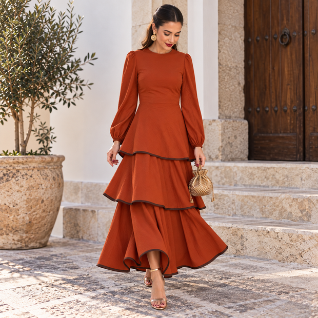 Vestido Luna Teja
