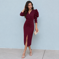 Vestido Mía Burdeos