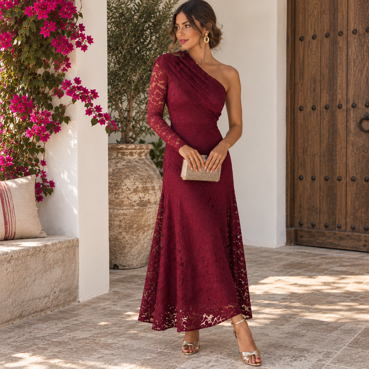 Vestido Eleonora Burdeos