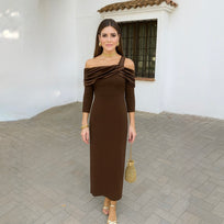 Vestido Luciana Marrón