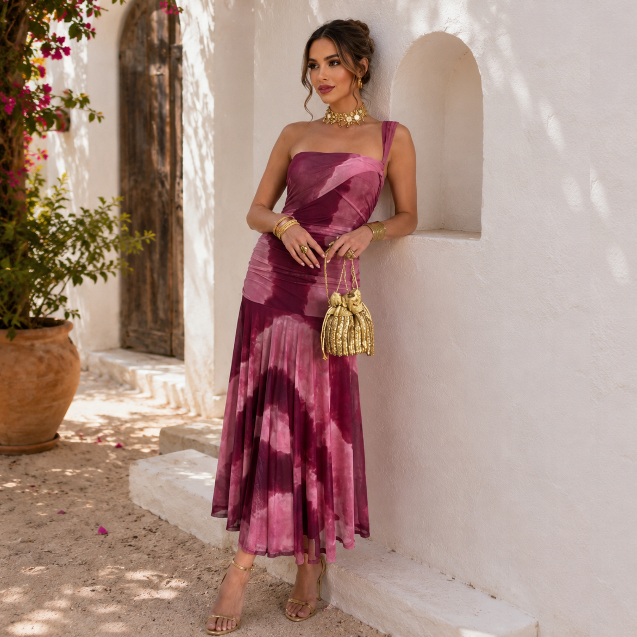 Vestido Fiona Buganvilla