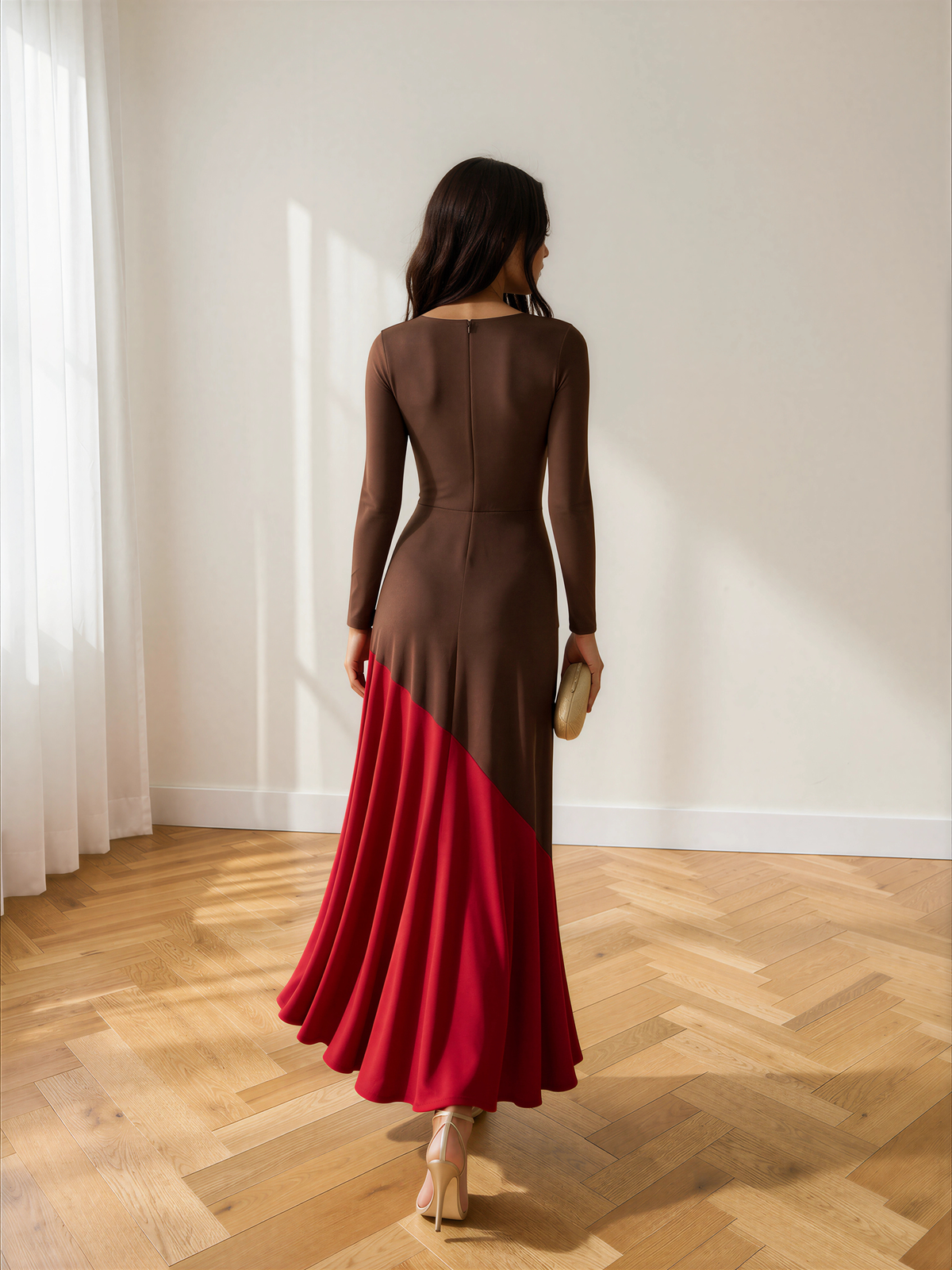 Clarissa otoño / marrón Rojo