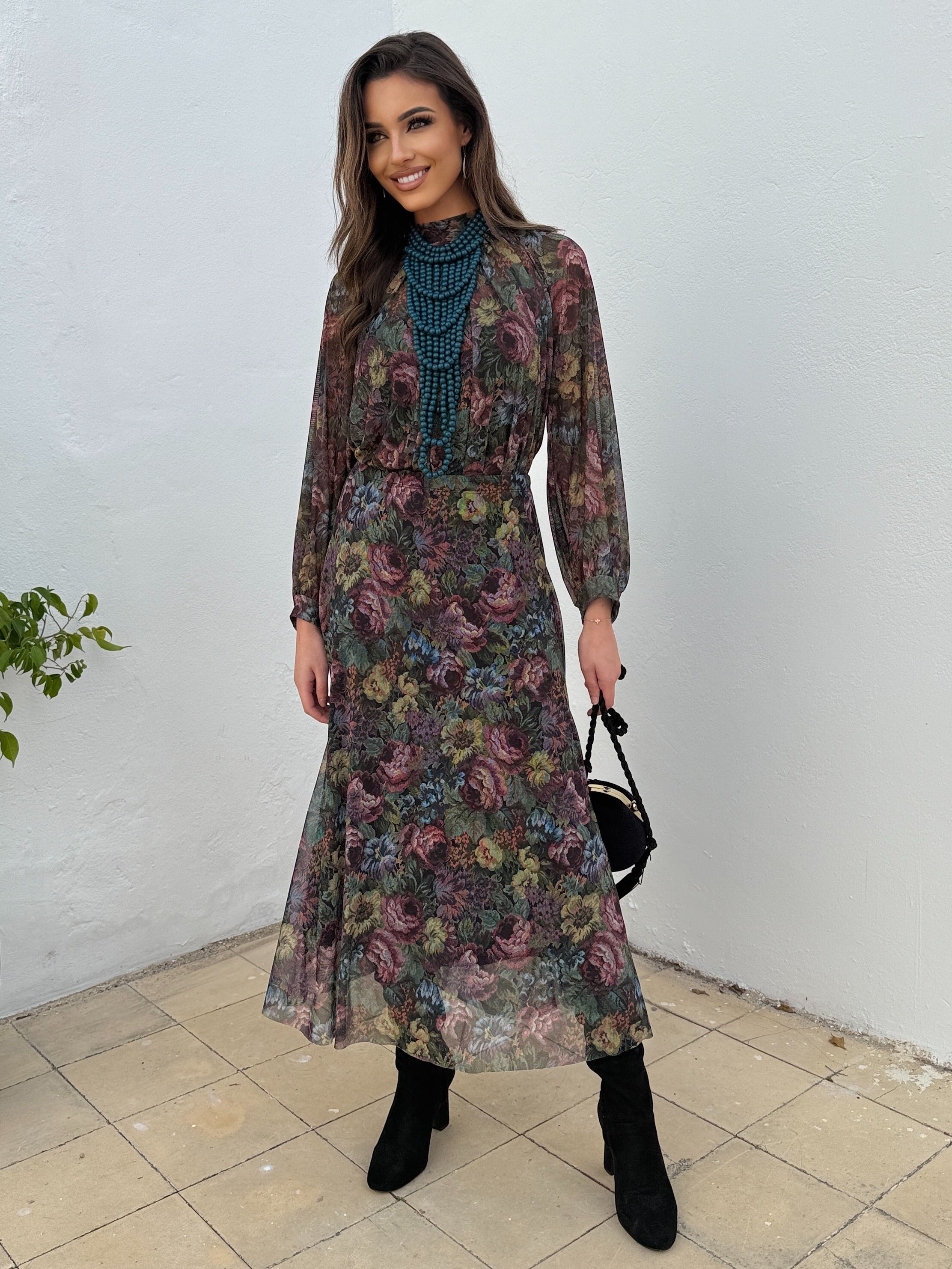 Conjunto Floral Falda/Blusa