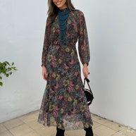 Conjunto Floral Falda/Blusa