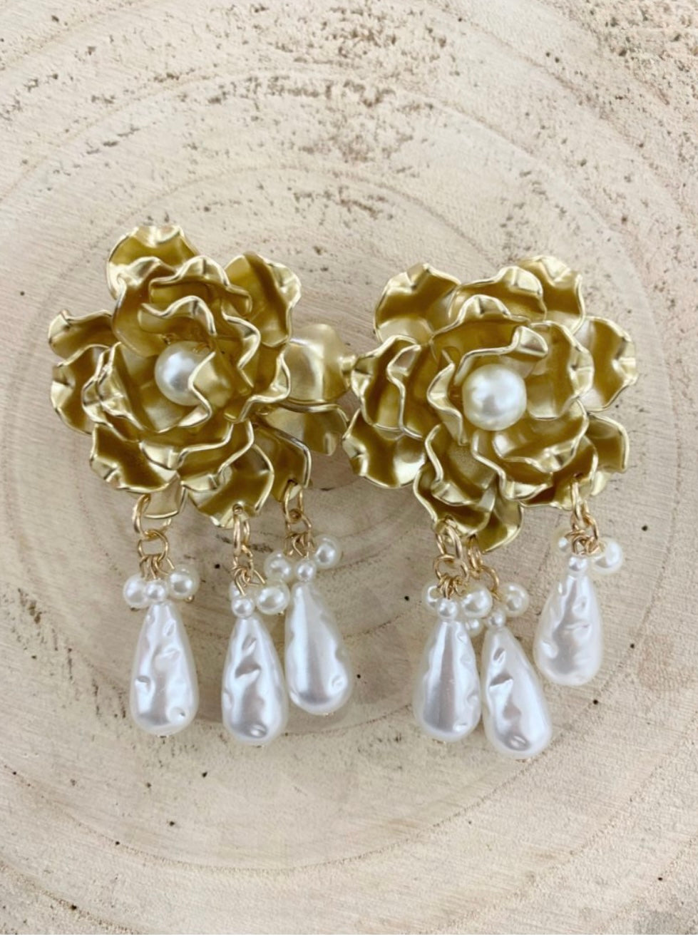 Pendientes Rosa oro