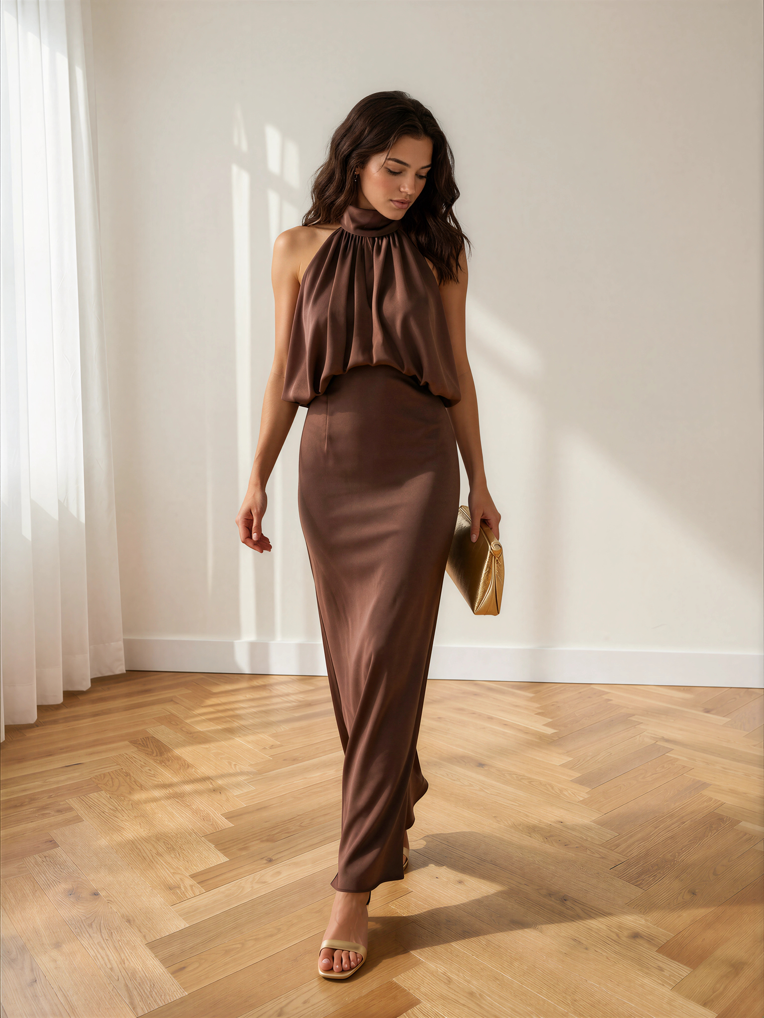 Vestido Sibila Marrón