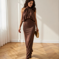 Vestido Sibila Marrón