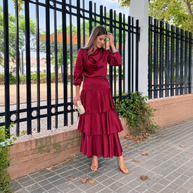 Conjunto Emily Burdeos