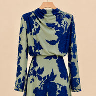 Vestido Mercedes Verde&azul