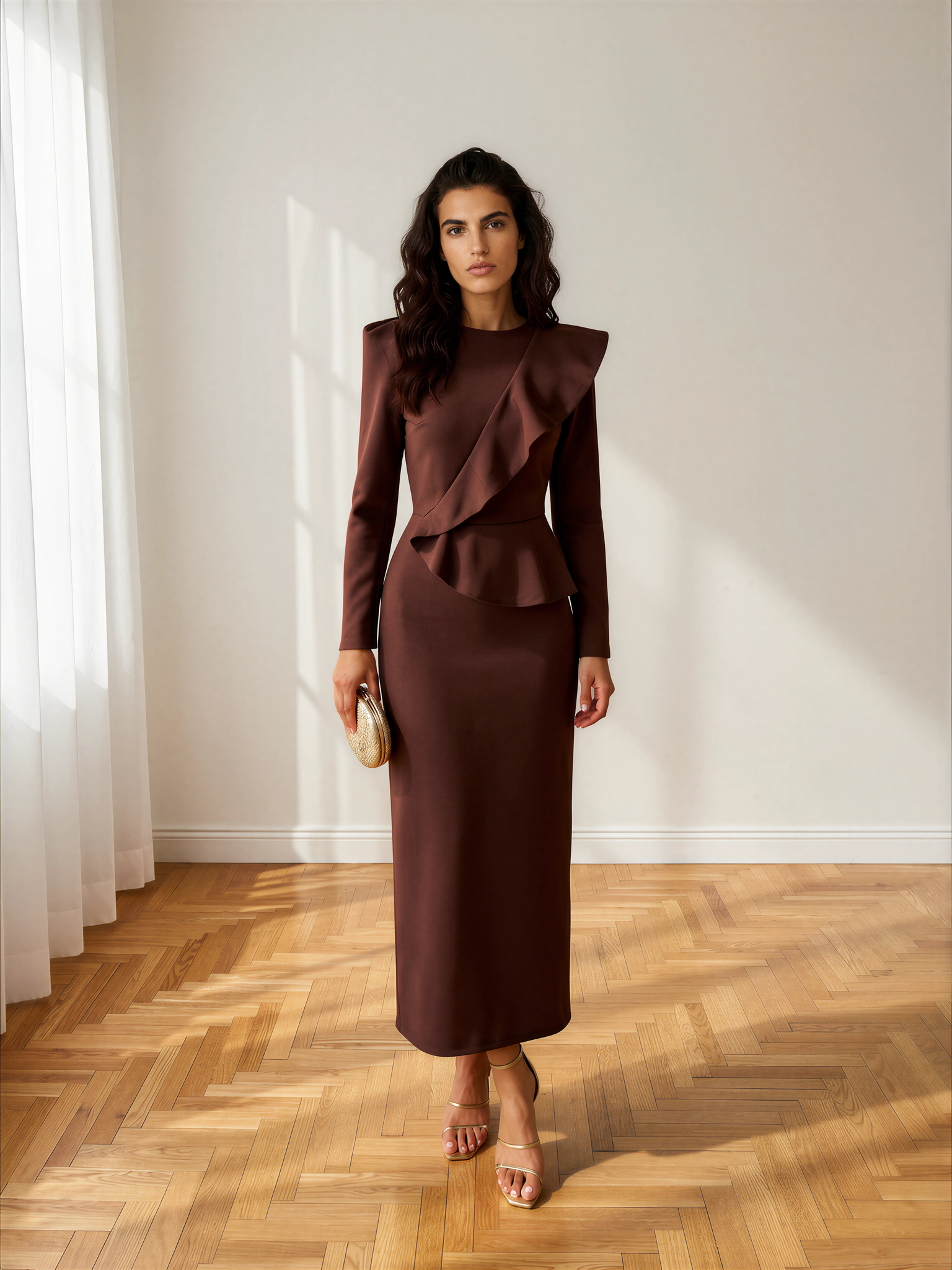 Vestido Allegra Marrón
