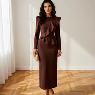 Vestido Allegra Marrón