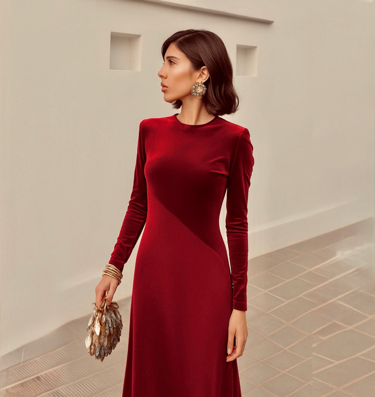 Vestido Camelia Rojo