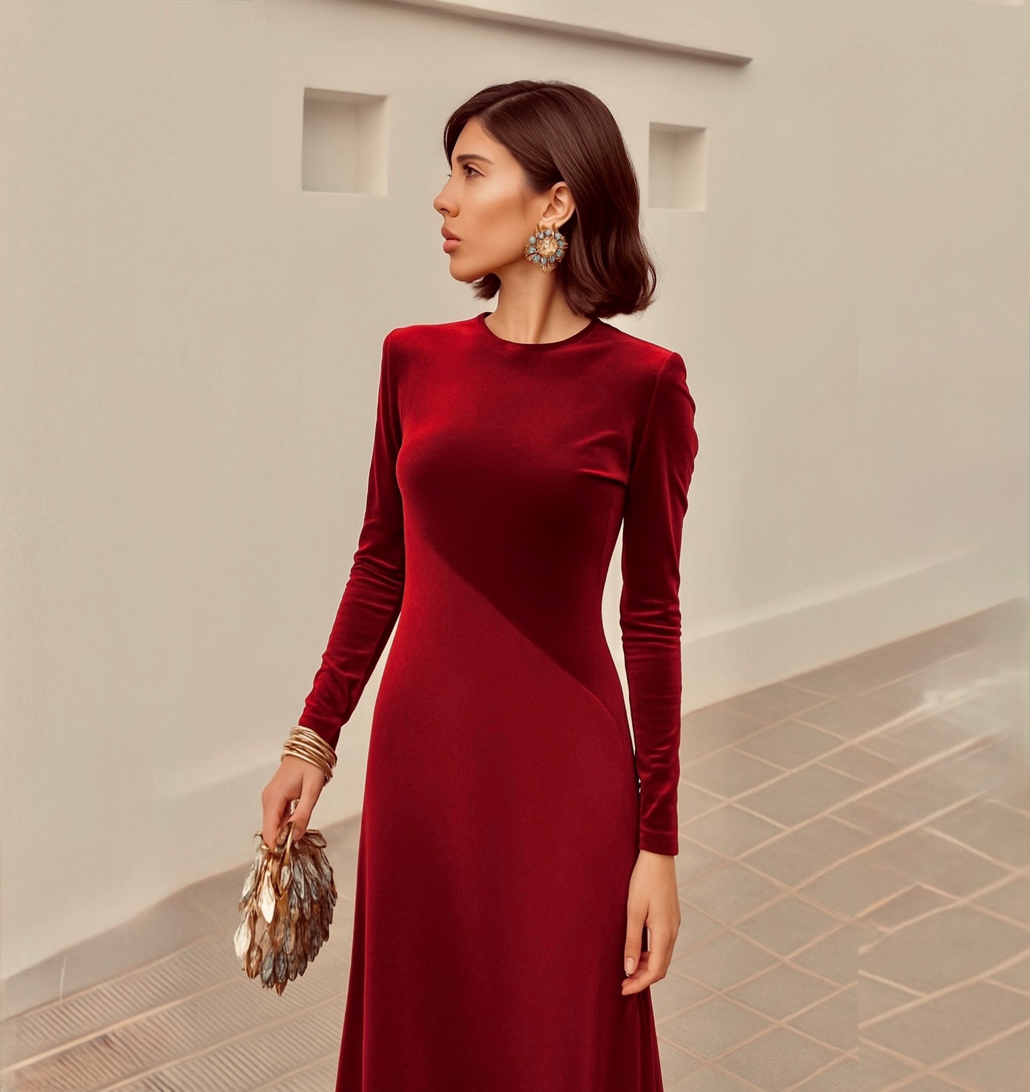 Vestido Camelia Rojo