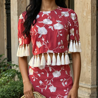 Conjunto Lolita teja Rojizo