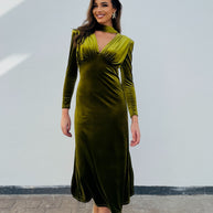 Vestido Nizar pistacho