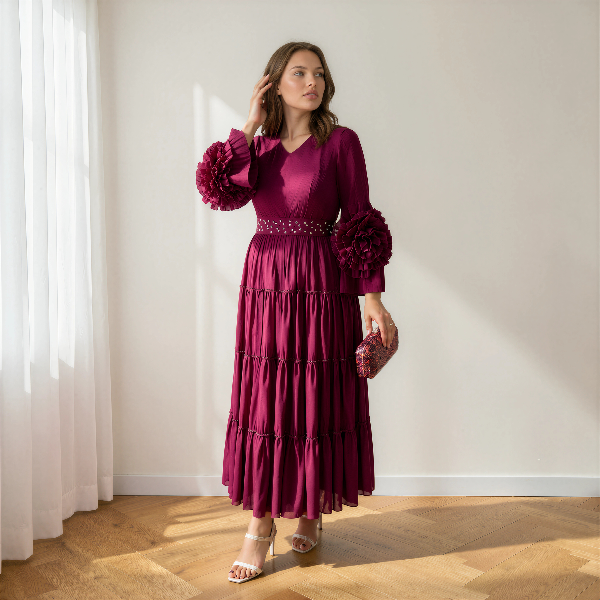 Vestido Camila Burdeos