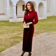 Vestido Layla Burdeos