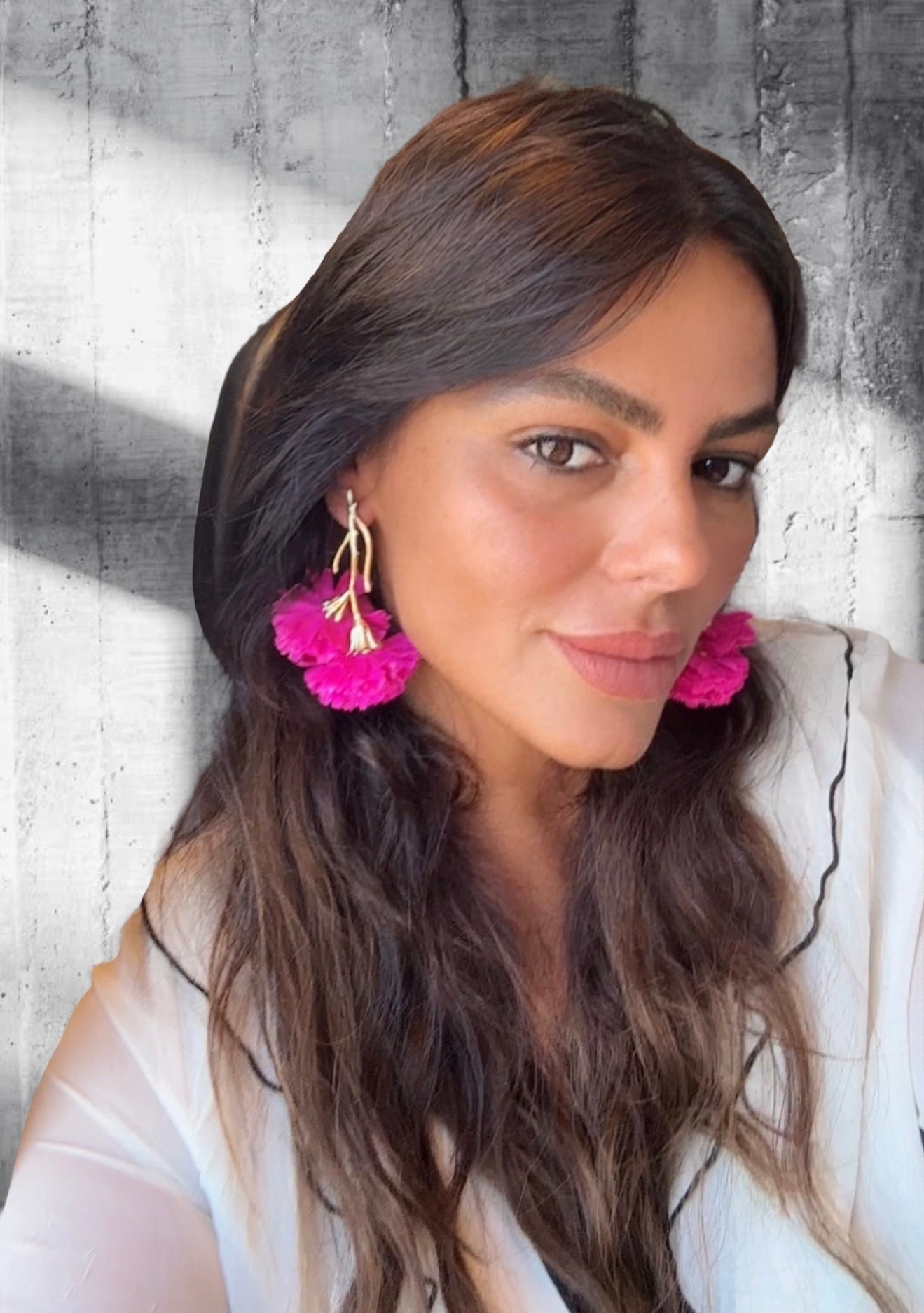 Pendientes Claveles Buganvilla