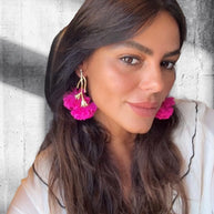 Pendientes Claveles Buganvilla