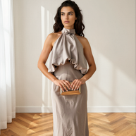 Vestido Sibila champán