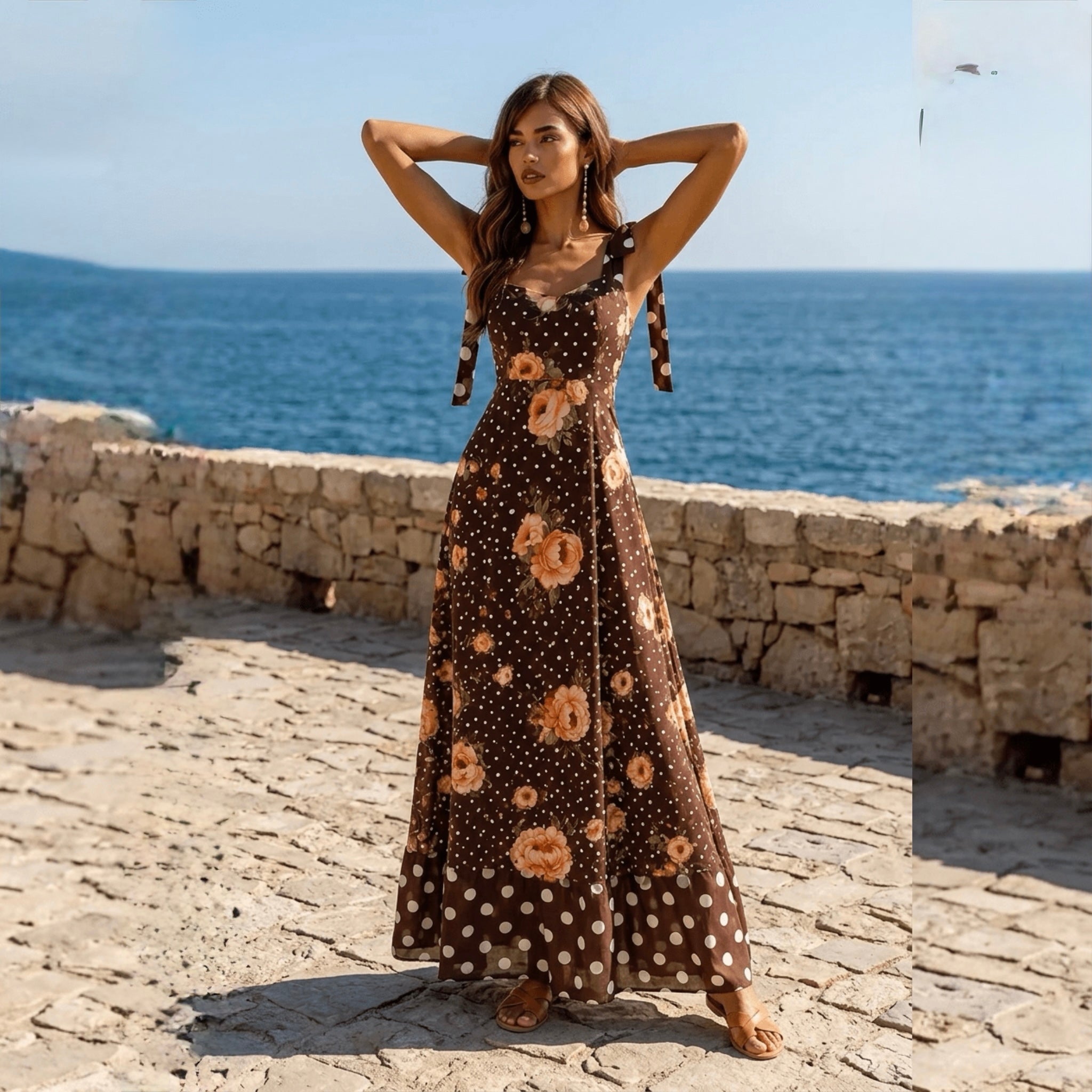 Vestido Guadiana Marrón