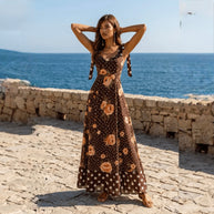 Vestido Guadiana Marrón