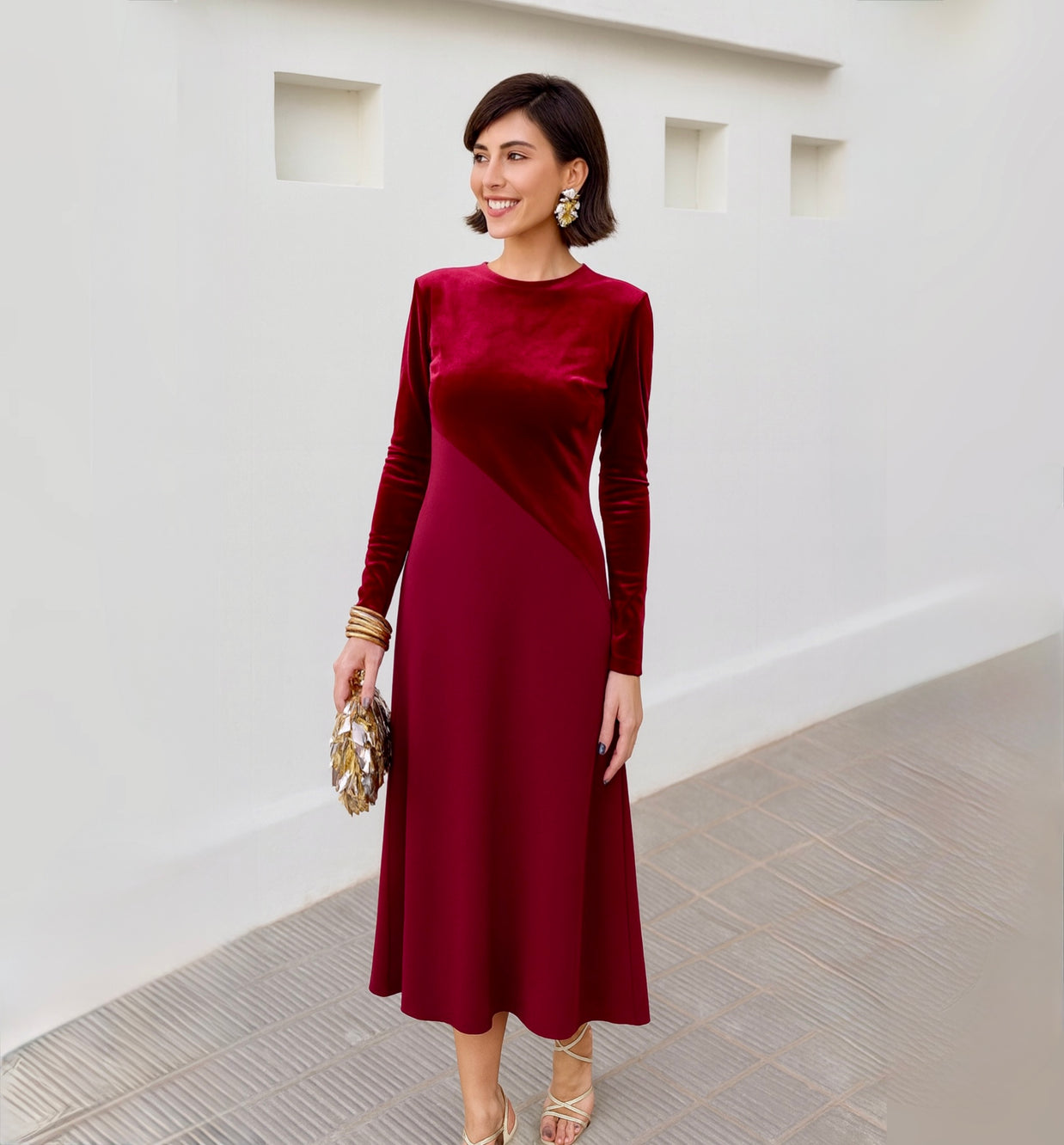 Vestido Camelia Rojo