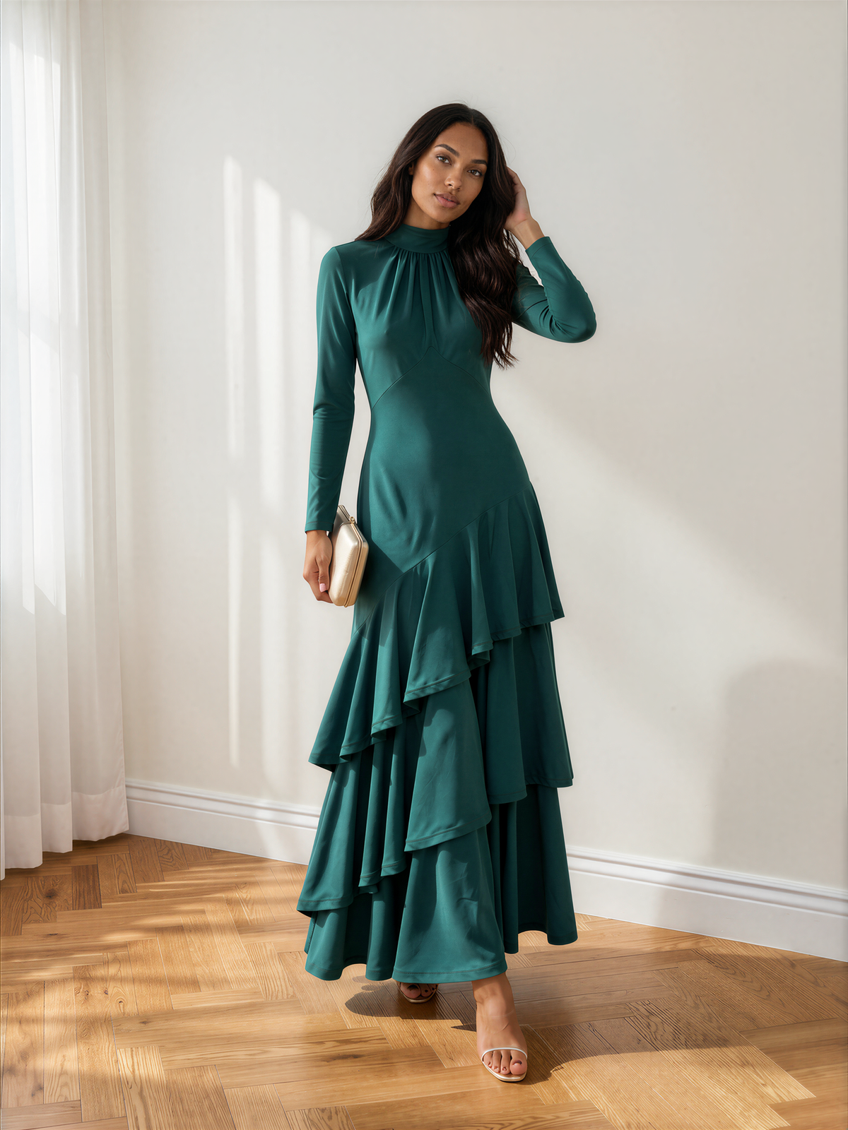 Vestido Carolina Petróleo