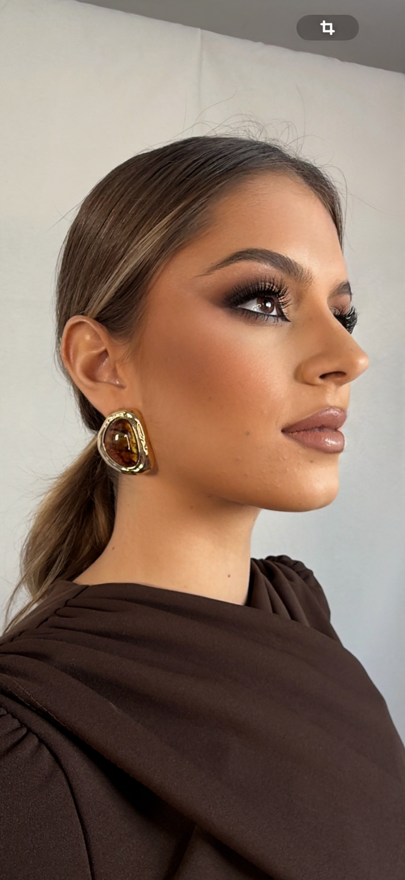 Pendientes Noiana Marrón