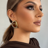 Pendientes Noiana Marrón