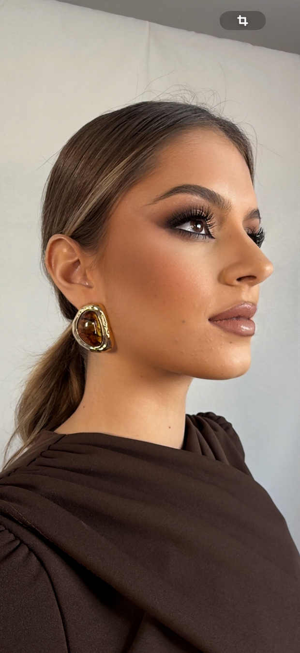 Pendientes Noiana Marrón