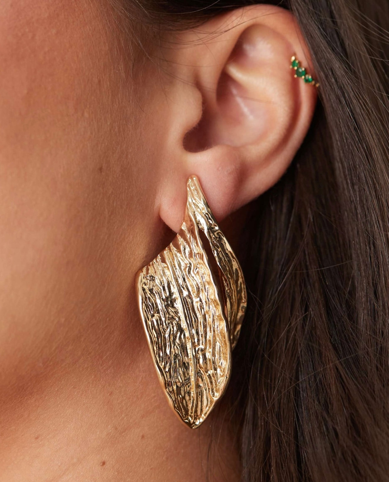 Pendientes hoja grecia