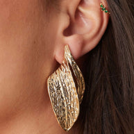 Pendientes hoja grecia