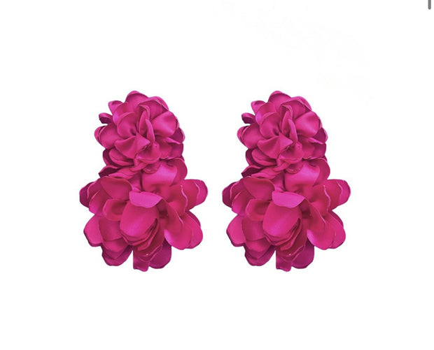 Pendientes doble flor Buganvilla
