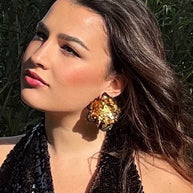 Pendientes Maxi flor Golden