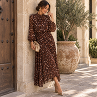 Vestido Miriam Marrón