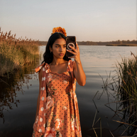 Vestido Guadiana Coral