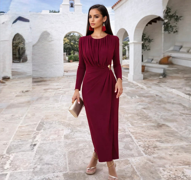 Vestido Lourdes Burdeos